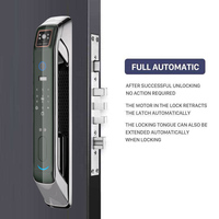 Aiendi Caméra de verrouillage de porte intelligente Empreinte digitale Support numérique intelligent Fonction d'interphone vidéo en temps réel Serrure de porte intelligente