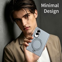 Étui de protection magnétique mat avec support rotatif à 360° pour Samsung Galaxy Z Fold 8 et film de protection d'écran