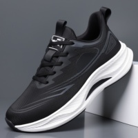 Chaussures de course pour hommes tendance printemps, légères, respirantes, avec empeigne en mesh, amorti confortable pour la marche quotidienne