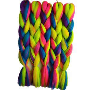 Nieuwe <span class=keywords><strong>Hot</strong></span> <span class=keywords><strong>Sale</strong></span> Mode Mix Kleur Synthetisch Jumbo Vlecht Haar Bulk Extensions <span class=keywords><strong>Kinky</strong></span> Straight voor Crochet Vlechtjes - Product Image 4