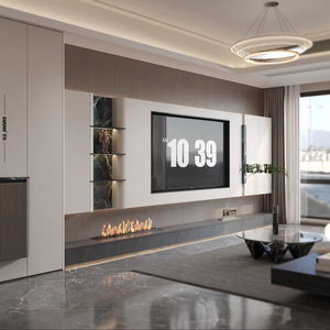 Mobile TV Moderno Minimalista in Legno con Ante Personalizzate <span class=keywords><strong>per</strong></span> Soggiorno - Product Image 1