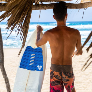 Almohadilla de tracción para tabla de surf LCO-SPORT, almohadilla antideslizante de tres piezas de EVA azul para tabla de SUP - Product Image 2