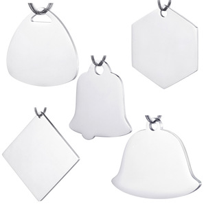 Huy Hiệu Bow <span class=keywords><strong>Dog</strong></span> Tag Nhà Sao Hoa Hình Dạng Thép Không Gỉ Pet ID Tag Quân Đội Tag Mặt Dây Chuyền - Product Image 6