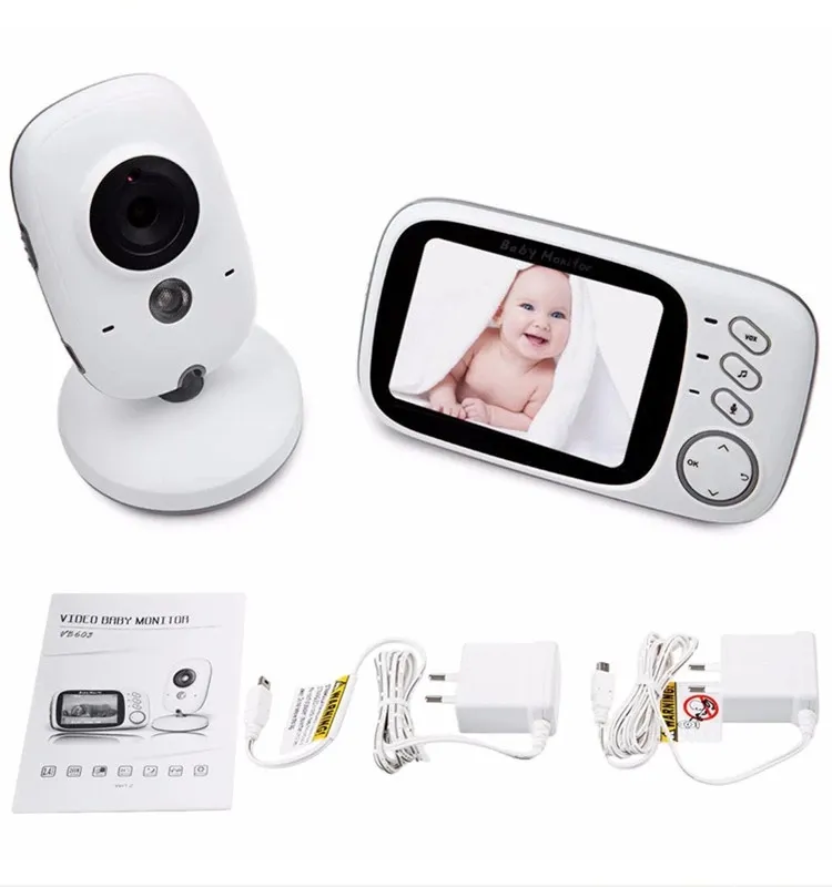 2.4g wireless VB603 Video Baby Monitor de bebe Wireless 3.2'' LCD Babysitter 2 Way Talk Night Vision battery baby monitor VB603