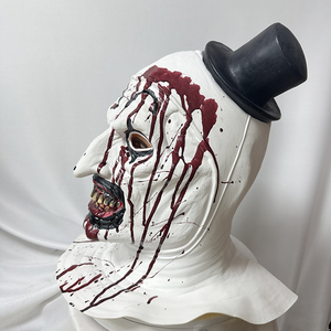 Nuova Maschera Art Clown di Terrifier, Accessorio per Costume di Halloween, Maschera in Lattice Morbido per Feste Horror e <span class=keywords><strong>Carnevale</strong></span> - Product Image 3