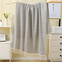 LOGO personnalisé 100% coton Fouta turc serviette de plage Peshtemal Extra Large 180*100CM dépouillé turc Mandala serviette de plage