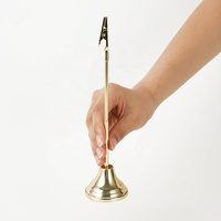 CHENLANG Porte-menu personnalisable en alliage doré avec clip crocodile et encens en spirale pour mariages, fêtes, hôtels et restaurants