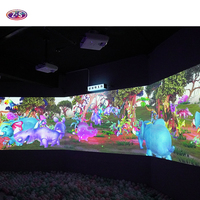 Nouvelle technologie, projection murale immersive personnalisable en intérieur, grand jeu interactif de lancer de balles sur mur pour parc d'attractions