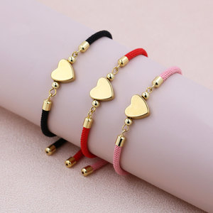 Wholesale Custom Adjustable Double Twist <b>Rope</b> <b>Bracelet</b> in Bulk With Stainless Steel Charms Flexible Clasp Cord Jewelry Gift - Product Image 4