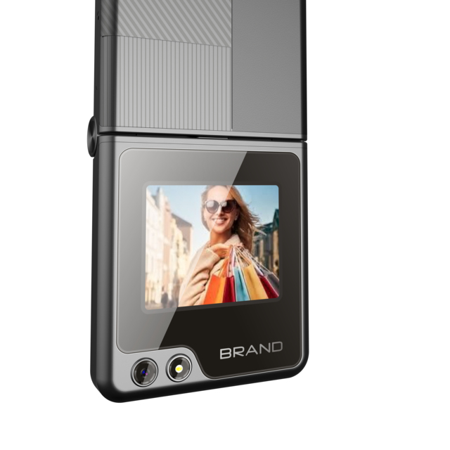 Handy Flip Phone Gsm Phone with Dual Display Telfonos Mviles Built-in Battery Feature Phone with Button