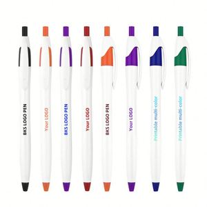 Bolígrafos de Plástico Multicolor Personalizados de Estilo Clásico y Sencillo, con Logotipo Personalizado, para Regalos Promocionales de Oficina/Escuela, Más Vendidos - Product Image 6