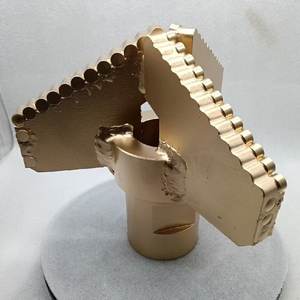 מקדח <span class=keywords><strong>PDC</strong></span> בעל 3 כנפיים במהירות גבוהה של Speedmade, מקדחי גרירה, מקדח קרביד עם חותך קבוע, מקדח גירוד, מקדח קעור ללא ליבה, מטריקס מחושל, בצבע זהב - Product Image 1