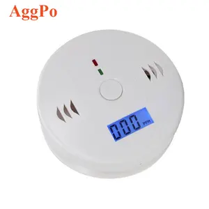 Huishoudelijke Indoor Keuken Rook Koolmonoxide Detector Batterij Operated, Co Alarm Detector Met Lcd-scherm