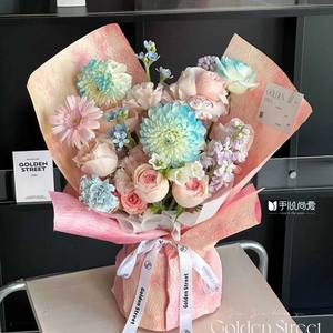 Papel de relieve, papel para empaquetar ramos tridimensionales, papel artístico, serie de papel decorativo impermeable y engrosado - Product Image 2