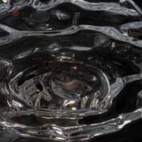 TT Foshan Hersteller Kristall möbel unregelmäßigen Wasser Welligkeit Acryl transparenten Esstisch