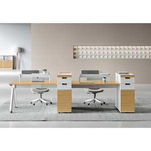 Modular Office Cubicle Frame Furniture Work Station Partition Desk Office Staff <b>Workstation</b> Pc for 3 4 6 8 10 Persons Table Set - Product Image 2