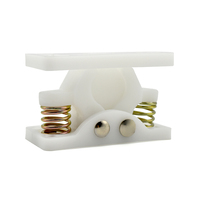 Loquet à ressort en caoutchouc noir et blanc XK818P pour porte de douche, loquet à ressort, serrure de porte, ferme-porte de placard