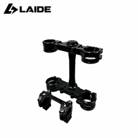 Support de Guidon Triple Fixation Ultra Bee en Aluminium CNC Renforcé pour Moto Tout-Terrain, Anodisé Argent, Pièces en Gros