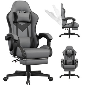 Fauteuil <span class=keywords><strong>de</strong></span> jeu gris en tissu Anji, pivotant, massant, <span class=keywords><strong>pour</strong></span> bureau et maison, avec <span class=keywords><strong>tapis</strong></span> <span class=keywords><strong>de</strong></span> <span class=keywords><strong>sol</strong></span> <span class=keywords><strong>de</strong></span> jeu <span class=keywords><strong>pour</strong></span> hommes - Vente en gros - Product Image 1