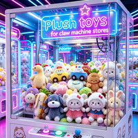 Lot mixte personnalisé de poupées en peluche de 8 pouces, jouets en peluche doux de dessin animé en gros pour machine à griffes