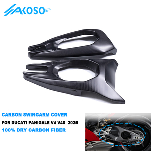 AKOSO 100% 3K couvercle de bras oscillant de moto en fibre de <span class=keywords><strong>carbone</strong></span> entièrement sec pour <span class=keywords><strong>Ducati</strong></span> Panigale V4 V4S 2025 - Product Image 1