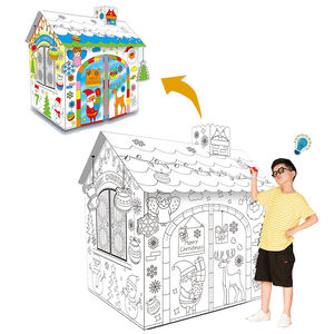 Rumah Doodle 3D Mainan Edukasi Lainnya untuk Anak-anak, Lukisan DIY Buatan Tangan Ukuran Besar - Product Image 4
