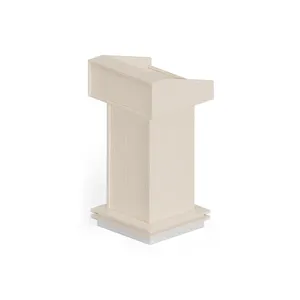 High Quality Rectangle Custom Church Podium Pulpit Rostrum Speech Lectern Stands Wooden Modern Commercial Furniture