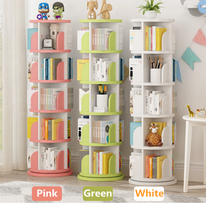 Libreria Girevole a 360 Gradi <span class=keywords><strong>per</strong></span> <span class=keywords><strong>Bambini</strong></span>, Mobile <span class=keywords><strong>per</strong></span> la Casa, Portaoggetti Rotante, Scaffale <span class=keywords><strong>per</strong></span> Libri <span class=keywords><strong>per</strong></span> <span class=keywords><strong>Bambini</strong></span> - Product Image 2