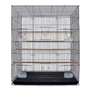 Grande <span class=keywords><strong>cage</strong></span> à oiseaux en métal robuste pour perruches, cacatoès et aras - Product Image 4