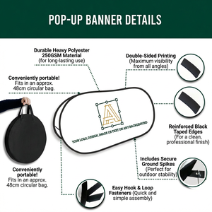 Expositor enrollable de doble cara personalizado con impresión a medida y bolsa de transporte |   <span class=keywords><strong>Banner</strong></span> Promocional Retráctil - Product Image 3