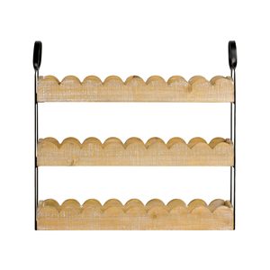 Wooden Multi Layer Spice Rack 3 Tier <b>Desktop</b> Organizer Natural Wood Color Kitchen Storage <b>Shelf</b> - Product Image 5