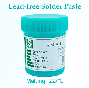 Hongsheng T5 T4 Sn99.3Cu0.7 T3ที่20-38um กิจกรรมสูงสำหรับอุปกรณ์อิเล็กทรอนิกส์ SMD SMT PCB ไม่มีตะกั่วสะอาดปราศจากตะกั่ว - Product Image 3