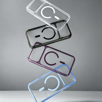 JOYPORODO B559 Coque transparente en PC pour iPhone 17 Pro 18 Pro 17 Pro Max 18 Pro Max avec protection d'angle pour chargement magnétique sans fil