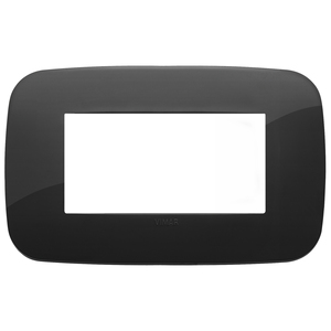 Vimar Black Wall <b>Switch</b> Plate 14.5 Cm Length Round Shape - Product Image 1