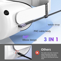 VR CABLE 7m Longitud 90 grados Ángulo recto USB a 3,2 Gen1 a Tipo C Cable para Oculus Quest 1 2 VR Link Cable