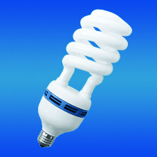 CFL Half Spiral Lamp White E27 6000K 8000 Hours 80lm/W CRI 80 AC 220V 2-Year Warranty Plastic OEM 1040 Lumens - Product Image 4