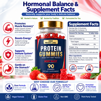 Gummies de protéines de lactosérum à marque privée OEM, 90 unités, saveur Berry Blast, pour hommes et femmes, complément alimentaire, vente en gros