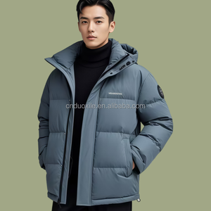 בחוץ למטה ז 'קט פופר תנועה גבוהה בחורף ציד zip עד harity bummed גברים מרופד לשמור על פרווה חמה - Product Image 4