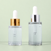 Flacon compte-gouttes en PETG à paroi épaisse de 30 ml, 40 ml, 50 ml, rechargeable, pour huile essentielle, sérum liquide original, émulsion, emballage cosmétique