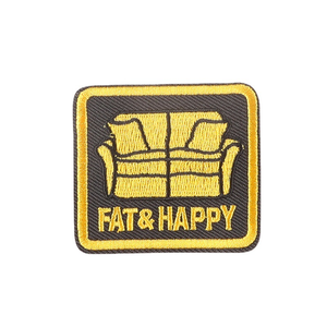 私のパッチを読むことをやめる刺繍アイアンオンパッチ衣類ジャケット用カスタムデザインロゴパッチを受け入れる - Product Image 3