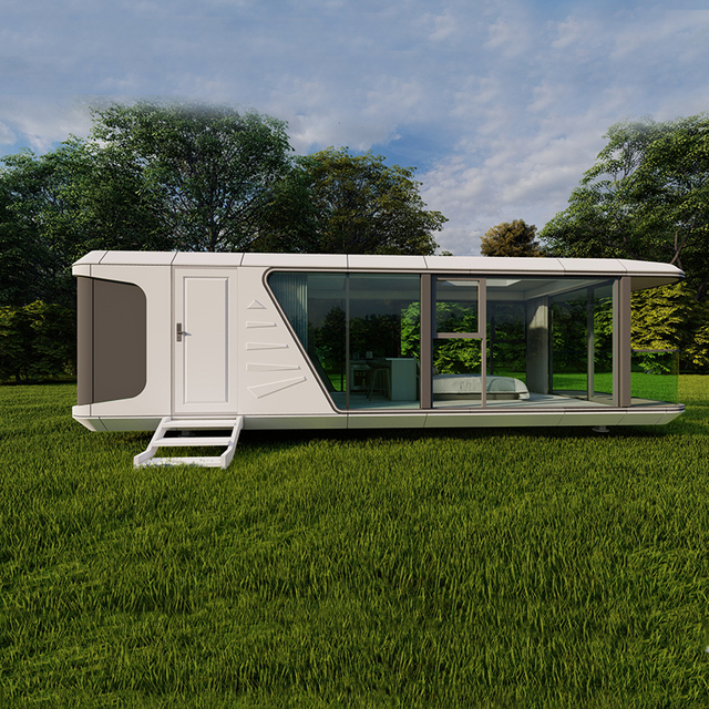 Quick Assembly Modular Design Eco-friendly Capsule House Folding Container House with Bathroom and Balcony