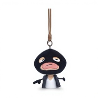 Simpatico e Misterioso Peluche a Forma di Personaggio, Ciondolo Portachiavi Astratto - Regalo di Compleanno Perfetto Unisex in Poliestere