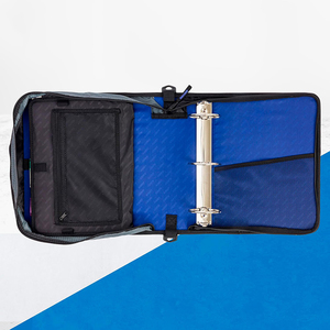 Mighty <span class=keywords><strong>Zip</strong></span> Tab Dây Kéo Chất Kết Dính 3 "O-Ring Với 5 Màu Tab Mở Rộng Thư Mục Tập Tin Và Dây Đeo Vai Và Xử Lý - Product Image 3