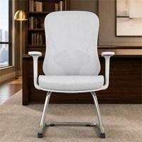 Silla de Oficina Ergonómica de Malla Transpirable con Altura Ajustable, Reposabrazos de PU y Sistema Lumbar Dinámico Activo para Uso Laboral