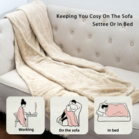 Couverture électrique matelassée portable en molleton de coton doux 50*60 pouces à prix compétitif avec arrêt automatique 3H pour le chauffage