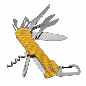 Couteau de poche multifonction en acier inoxydable pour le camping, couteaux multi-combinaisons, mousqueton avec poignée en aluminium pour hommes - Product Image 2