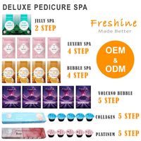 Usine en stock Salon de manucure Produit de soin de la peau des pieds Gommage corporel Lotion de massage Pédicure au collagène Spa Kit de spa pédicure de luxe