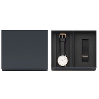 Boîte cadeau rigide en papier kraft recyclé écologique personnalisée avec doublure en éponge pour l'emballage de montres intelligentes haut de gamme de luxe