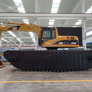 เครื่องขุดสะเทินน้ำสะเทินบก320C สำหรับแมวที่มีหนองน้ำ20ตันพร้อมโป๊ะลอย - Product Image 4