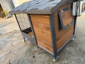Heavy Duty Durable Outdoor Pet House S M L Sizes Eco Recyclable Weatherproof <strong>Dog</strong> <strong>Kennel</strong> for Garden - Product Image 6